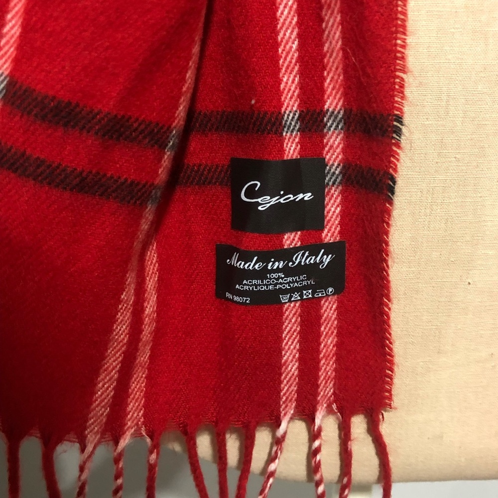 Cejon Grid Pattern Plaid Scarf ,Various Colors Re… - image 2